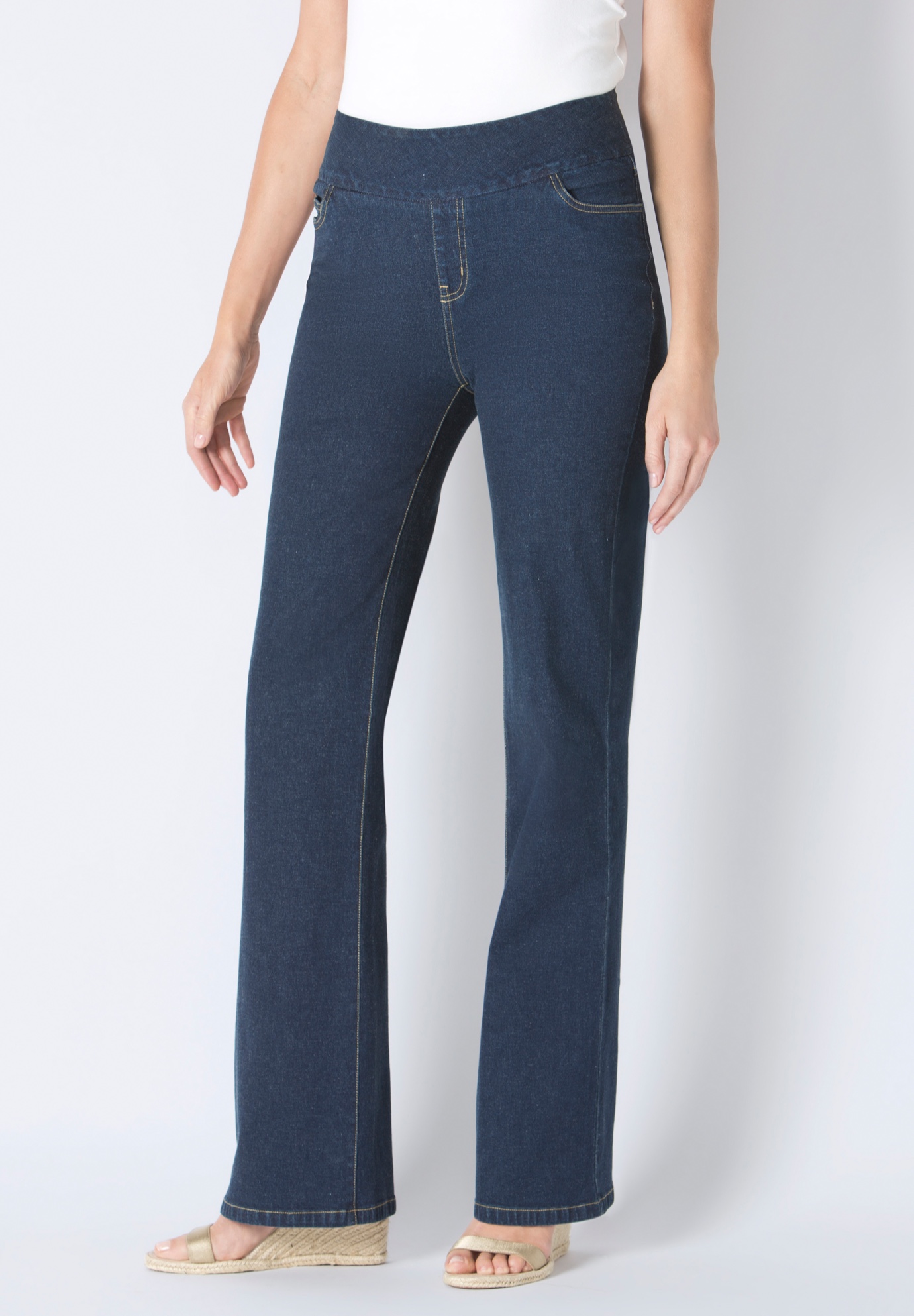 PullOn Bootcut Jean Woman Within