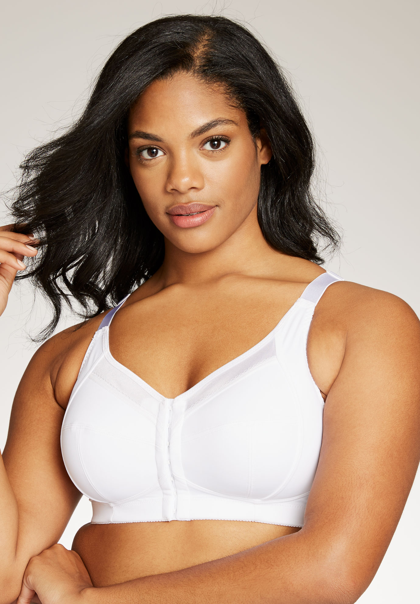 Front Hook Wireless Posture Bra By Comfort Choice® Plus Size Front Closure Bras Woman Within 8992