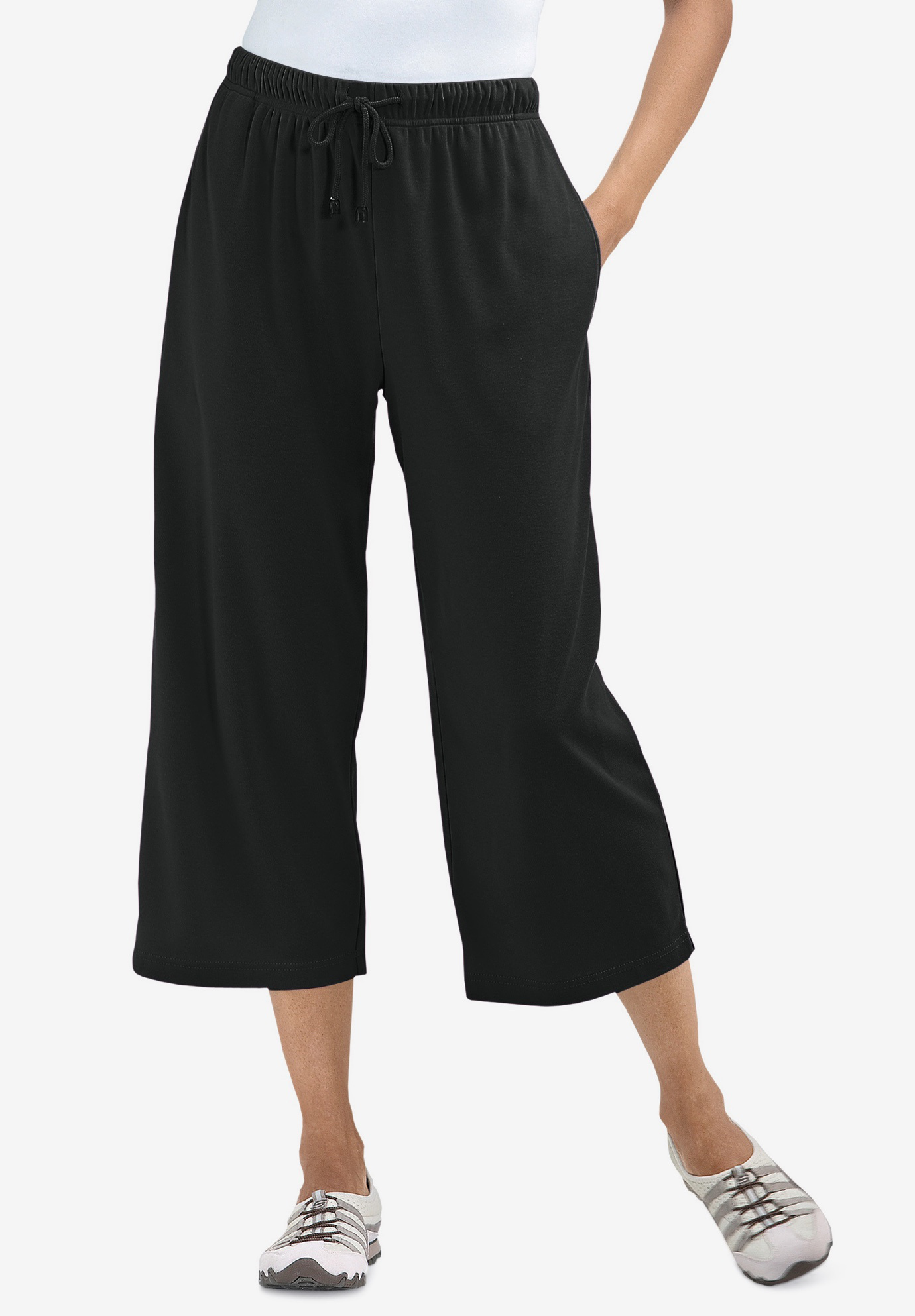 Sport Knit Capri Pant | Plus Size Shorts & Capris | Woman Within