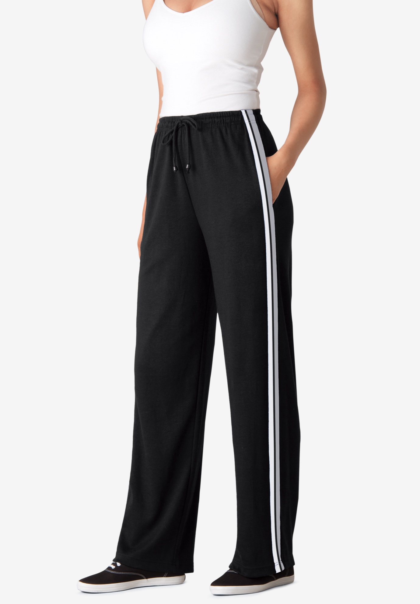 black side stripe trouser