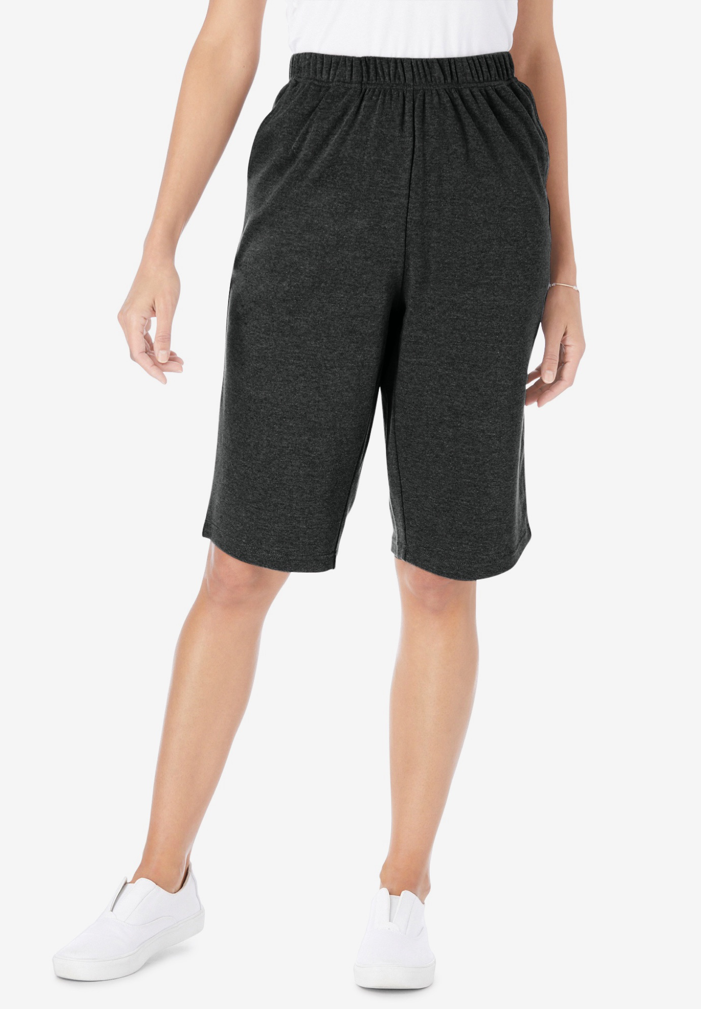 7Day Knit Bermuda Shorts Woman Within