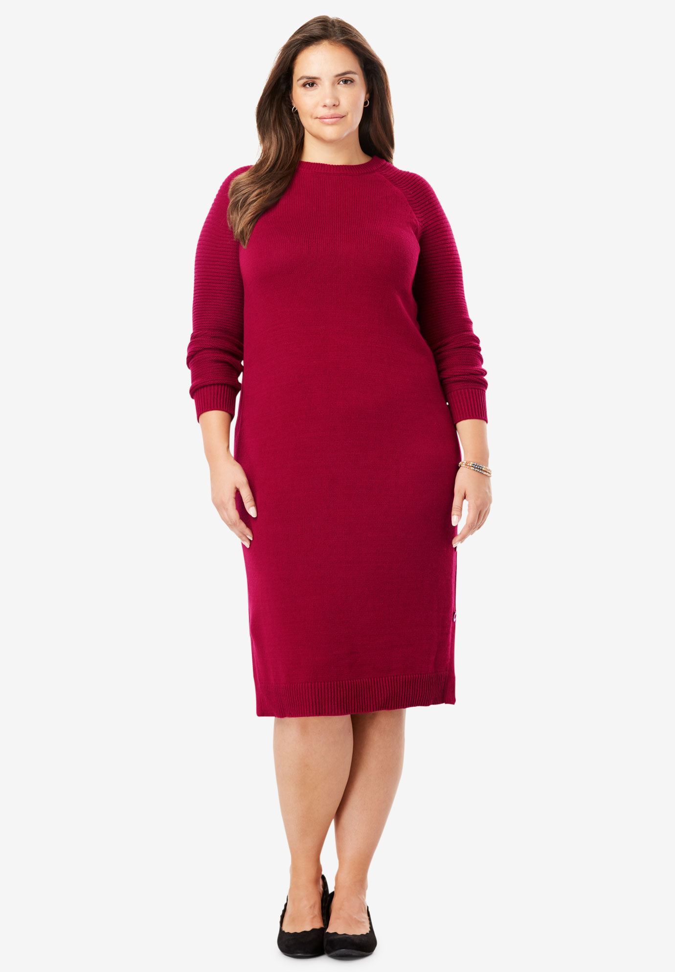 sweater dress with buttons on the side