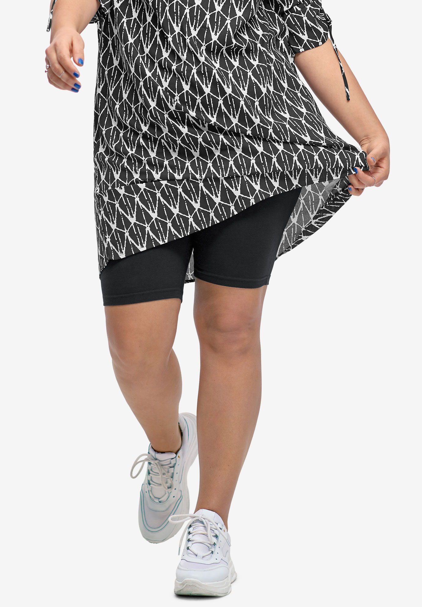 Stretch Knit Bike Shorts by ellos® | Plus SizeShorts | Woman Within