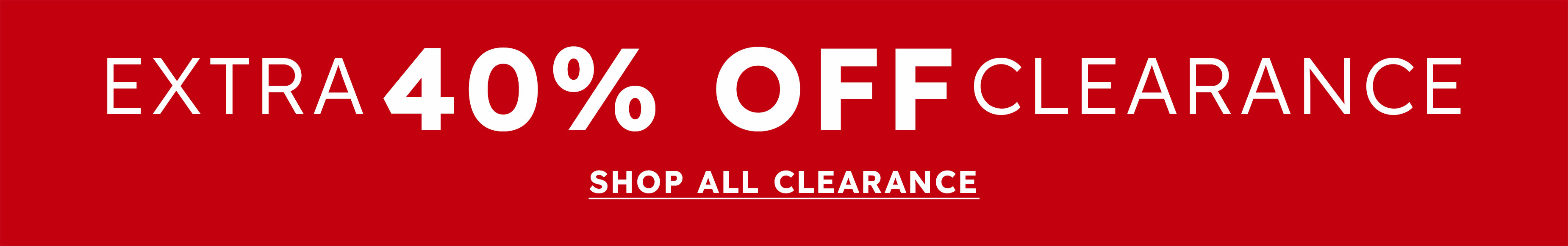 extra 40% off clearance shop all clearance