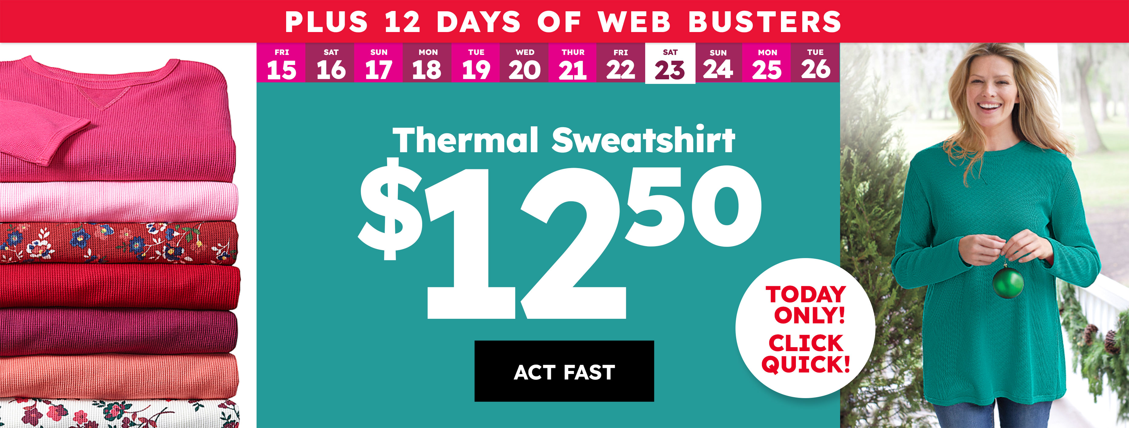 Thermal sweatshirt $12.50 act fast